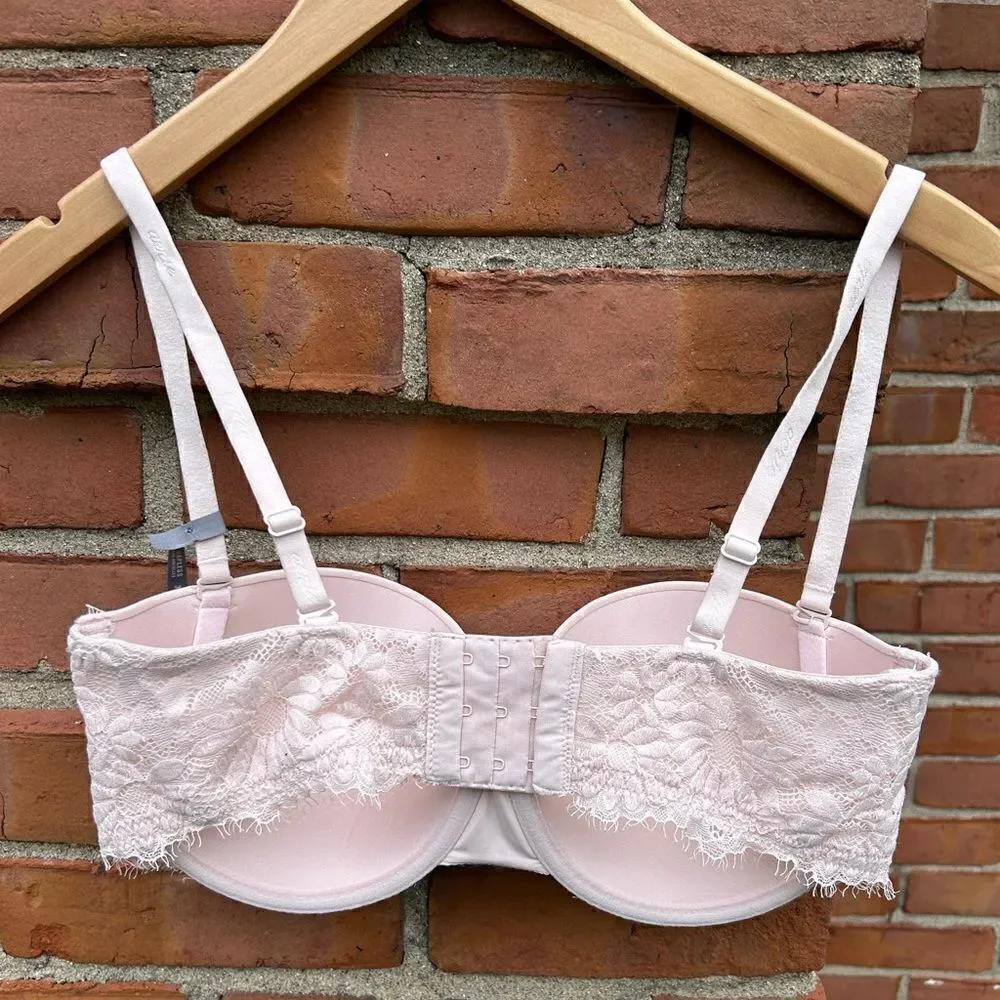 Aerie Strapless Light Pink Lightly Padded Bra